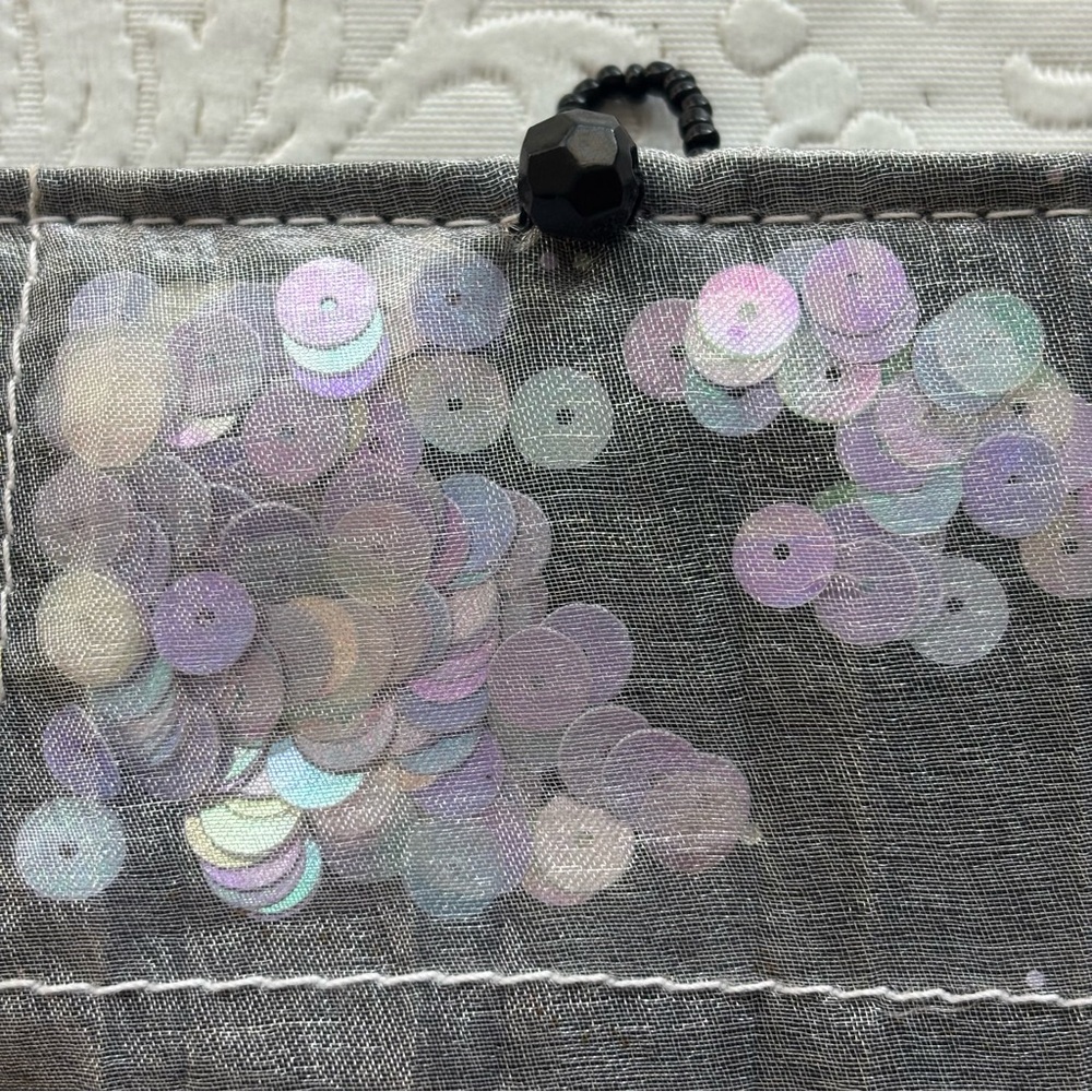New York Glitz Giorgio Beverly Hills Beaded Mesh Sequin Evening Bag - Picture 6 of 12